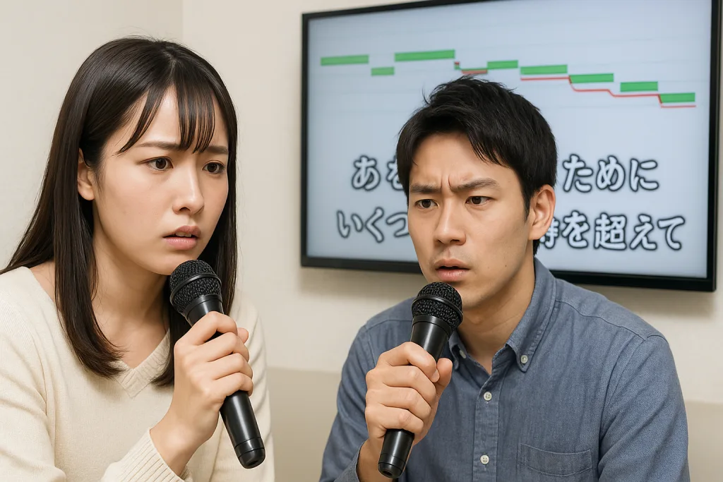 カラオケで上手く歌う 音程 ピッチ