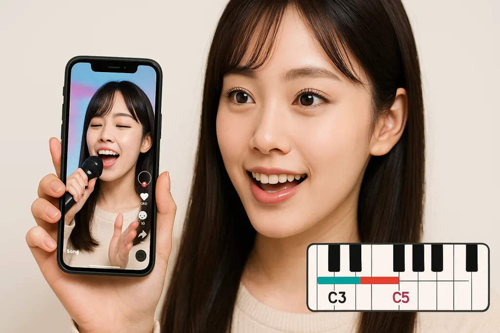 カラオケで上手く歌う SNS TikTok YouTube
