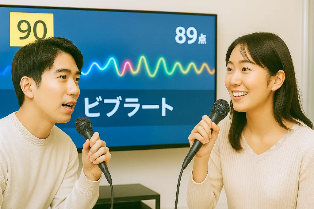 ビブラート 練習方法、ビブラート 上達、カラオケ 精密採点