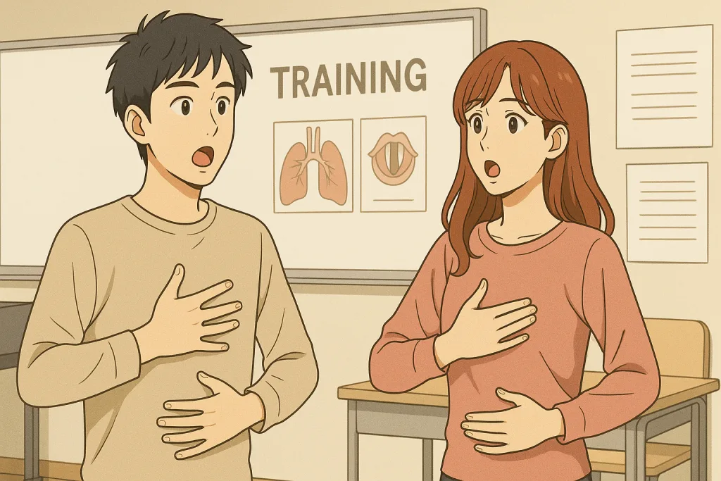 最近流行りのキーの高い楽曲の歌い方