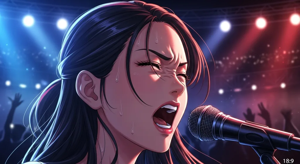 最近流行りのキーの高い楽曲の歌い方