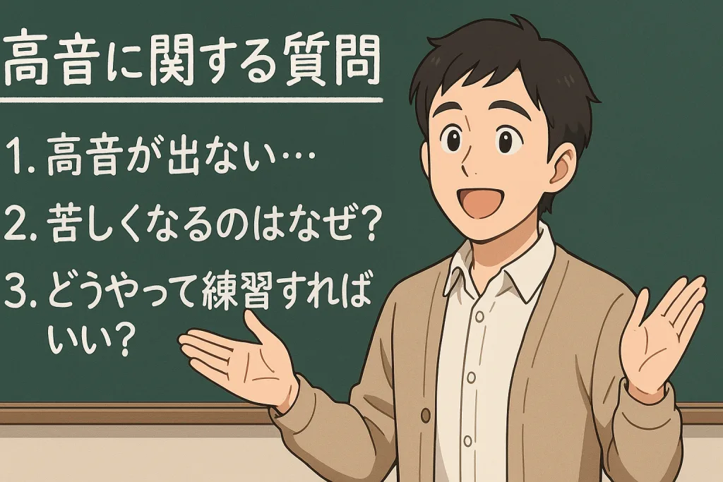 最近流行りのキーの高い楽曲の歌い方
