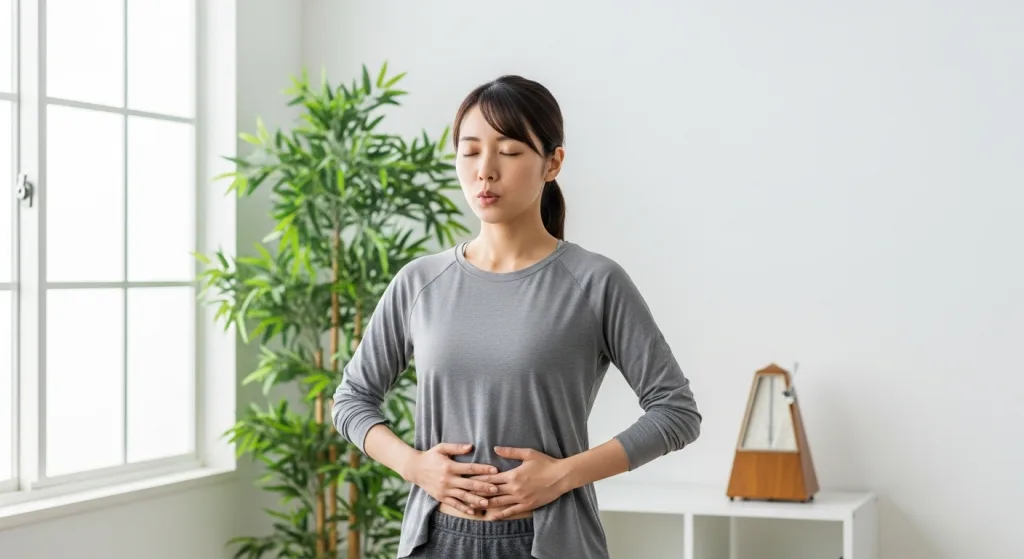 パンティング呼吸(断続的発声)