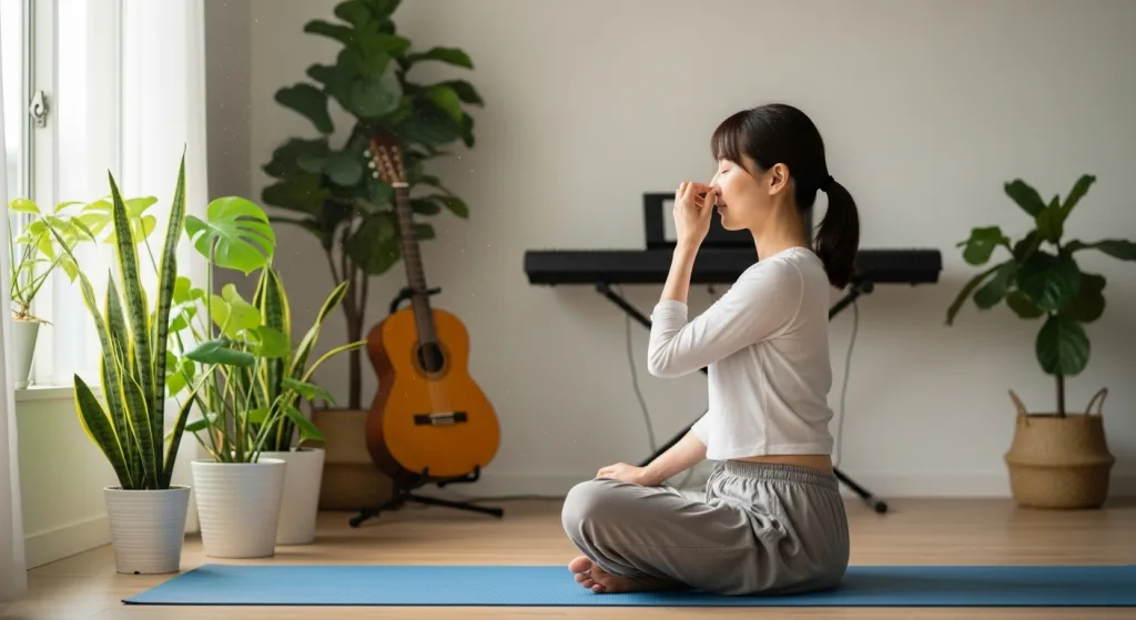 ヨガ式呼吸法(ナーディ・ショーダナ)