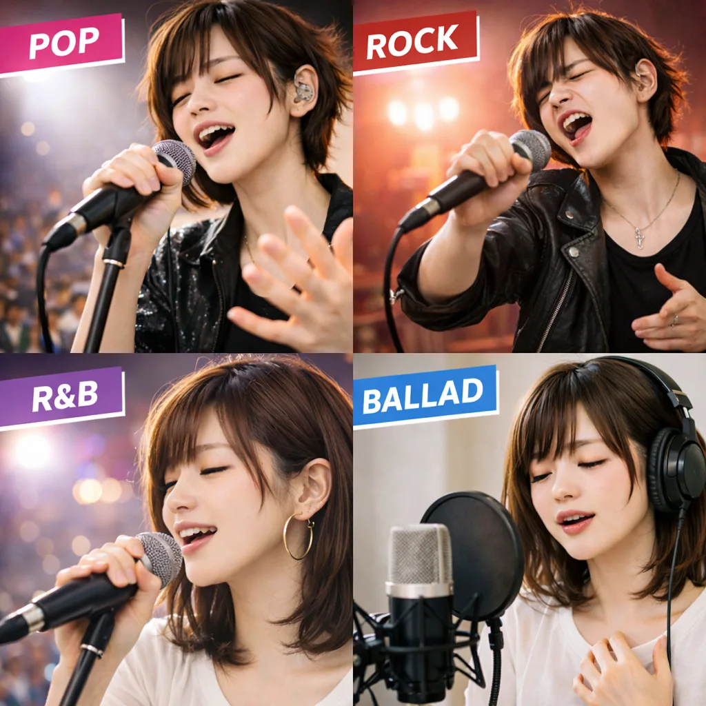 日本の音楽ジャンルコラージュ