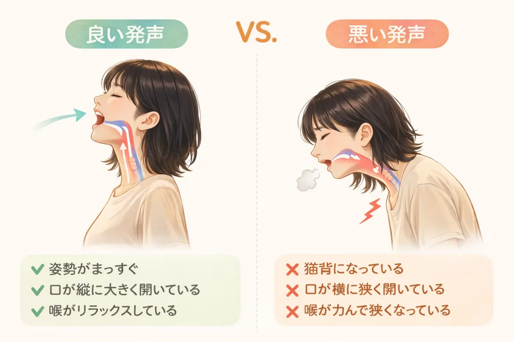 響きのある声 vs ない声