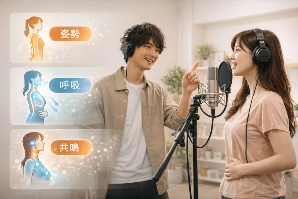 マイクに通りやすい・乗りやすい声を作る方法