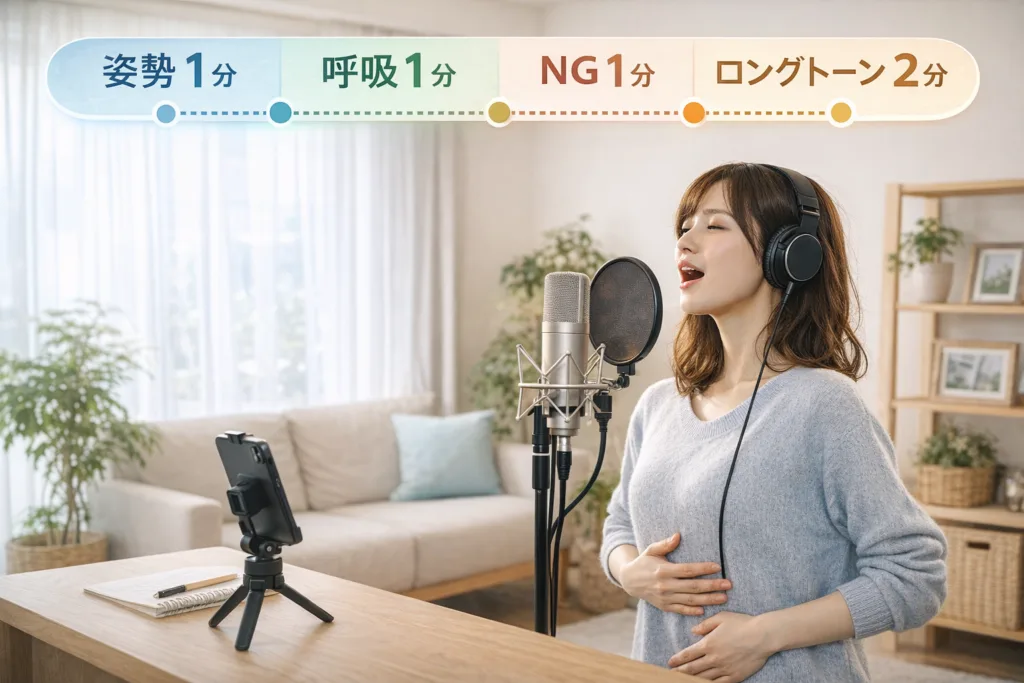 自宅でできる毎日5分の声量強化ルーティン