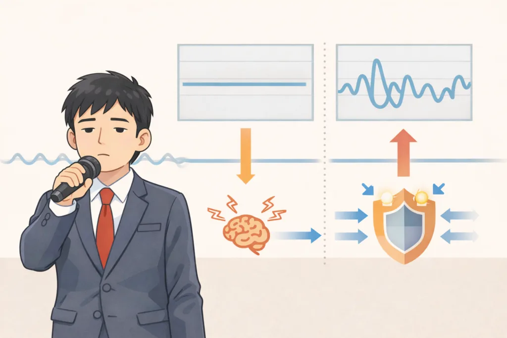 音程が単調になるメカニズム