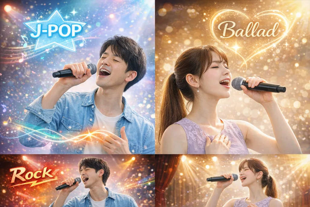 発声によって歌いやすいジャンル