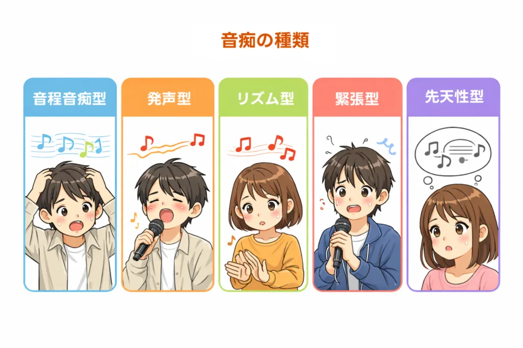 音痴の種類