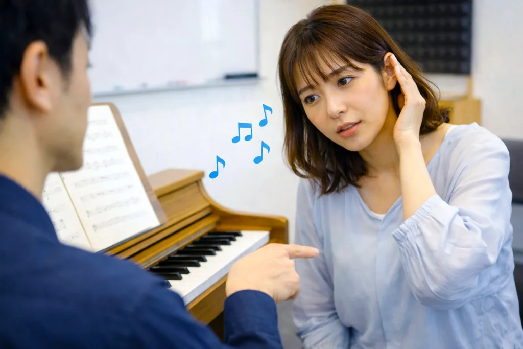 正しい音が聞き取れない